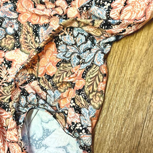 A Pea in the Pod Maternity Floral One-Piece Square Neckline Swimsuit Size Small - Picture 6 of 13